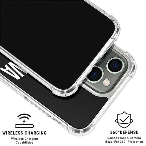 Villanova University V Black iPhone 15 Pro Clear Case
